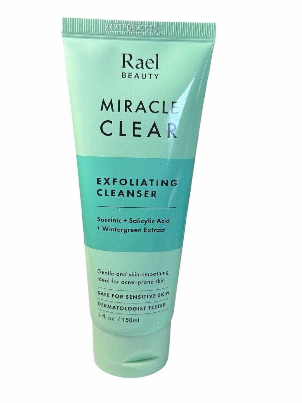 Rael Face Wash Miracle Clear Exfoliating Cleanser for Oily & Acne Prone Skin 5oz